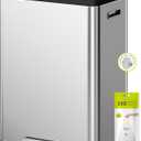 EKO EcoCasa II 36L+24L Dual Trash Can with Recycle Bin, Stainless Steel Garbage Can with Lid, Deodorizer Compartment, Odor-Proof and Fingerprint Resistant