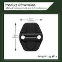 Oudesi 4PCS Car Door Lock Cover ABS Plastic Protector, Specific Options for Jeep Wrangler JL JLU 2018-2025, Jeep Gladiator JT 4XE 392, Door Lock Cover Buckle Matte Black