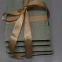 Decorative Books for Home Decor-Set of 4 Real Linen Decorative Books, Stacked Books with Wood Bead Garland, Jute Twine & Satin Ribbon, Neutral Modern Farmhouse & Boho Shelf Decor (Sage)