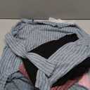 3 Pack Women's Nursing Shirts for Breastfeeding Zipper Ribbed Maternity Tops Lightweight Oversized Sweater (Large, Purple, Blue Gray, Black)