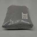 RYB HOME Privacy Curtain for Sliding Glass Door, Light Block Noise Reduce Insulated Curtain Screen Ceiling to Floor for Locker Room Basement Bedroom Closet, 100 inch Wide x 96 inch Long, Light Grey