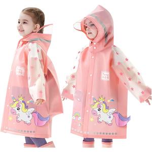 Kids Raincoat Toddler Rain Poncho Girls Boys Rain Coat Hooded Waterproof Rain Jacket Children Rain Suit 3-4T Years