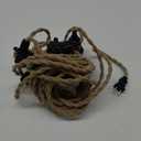 Pendant Light Cord Kit with Dimmer Switch, 28.5ft Dimmable Plug in Hanging Light with Triple E26 Base Light Socket, Vintage Twisted Hemp Rope Farmhouse Hanging Light Fixture for Bedroom Living Room