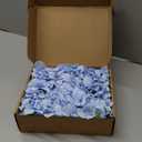 20 Pcs Blue Hydrangea Artificial Flowers Bulk, Faux Hydrangea Flowers Heads, Artificial Fake Silk Hydrangea Flowers with Stems, Blue Flowers Artificial for Decoration Wedding Dcor