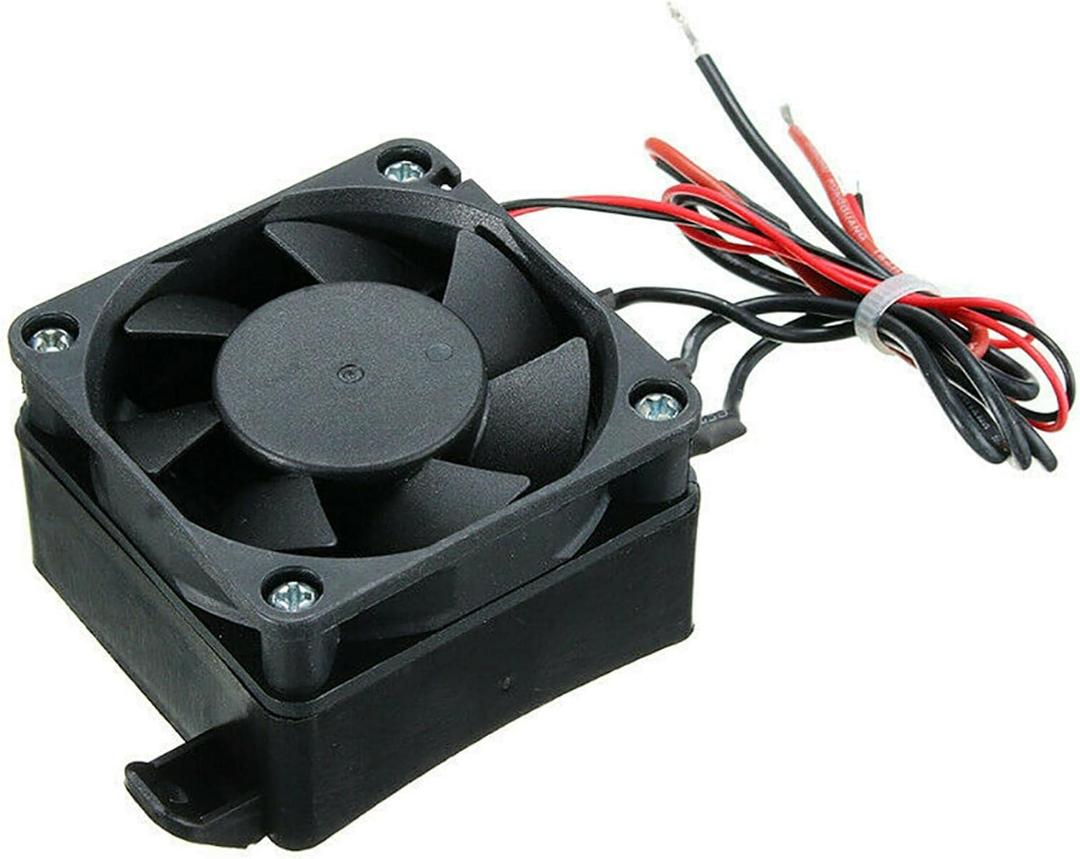 Portable Space Heater, 100W 12V Constant Temperature PTC Electric Fan Heater for Car Small Space Heating Incubator(COLOR:Black)