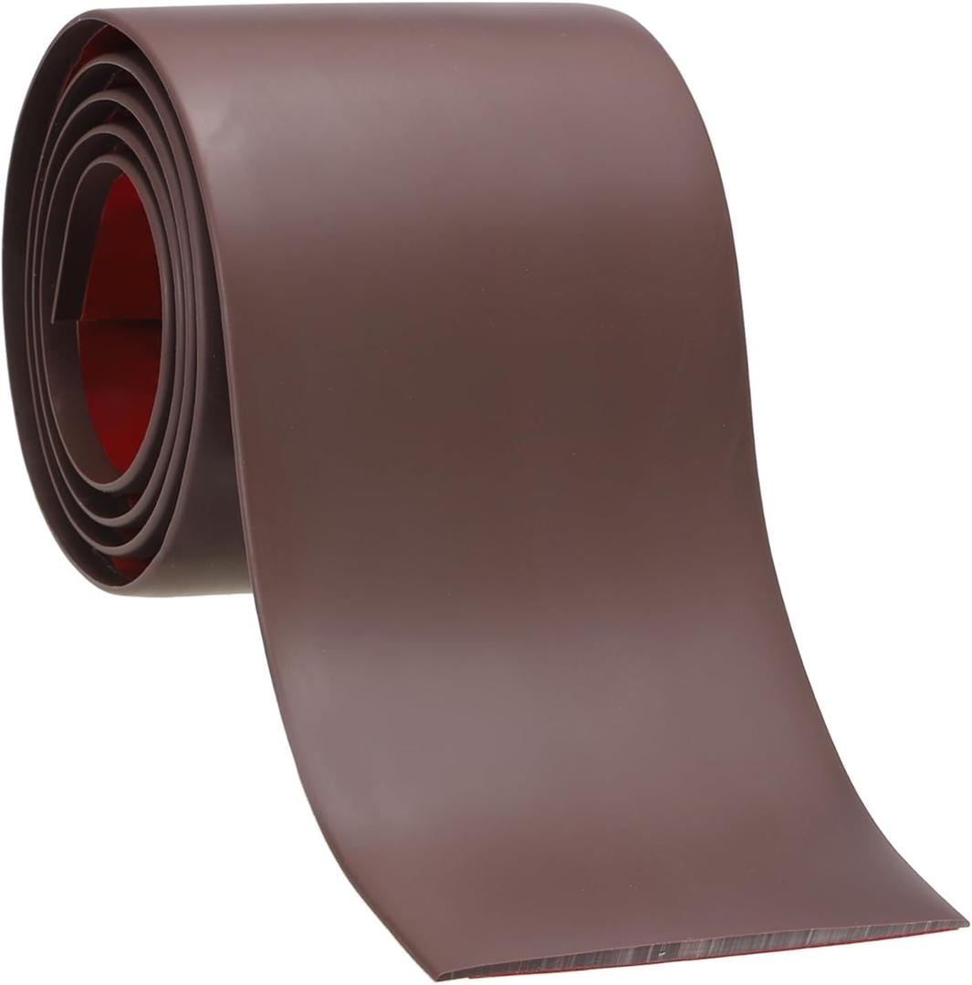 PATIKIL Self Adhesive Floor Transition Strip 10 ft x 3" Vinyl Flat Divider Flooring for Joining Floor Gaps Carpet Transition Floor Tiles, Coffee