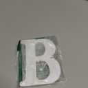 AOCEAN 6 Inch White Wood Letters - Unfinished Wood Letters for Wall Christmas Decor Standing Letters Slices Sign Board Decoration for Xmas Home Party Projects (B)