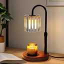 Lukasa Candle Warmer Lamp with Timer, Dimmer Adjustable Height, Birthday Gifts for Women Men, Mother's Day Gifts for Mom, Wax Melt Warmer for Candles for Home Room Decor, Thanksgiving Christmas Gifts (Walnut)