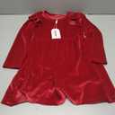 IDOPIP Toddler Baby Girls Velvet Tutu Dress Long Sleeve Princess Christmas Birthday Party Wedding Dresses Fall Winter Clothes Size 120