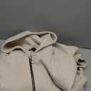 Womens 2023 Fashion Fall Outfits Winter Clothes Zip Up Sweaters Cropped Sweatshirts Long Sleeve Shirts Pullover Hoodies Teen Girls Jackets Travel Apricot, XL