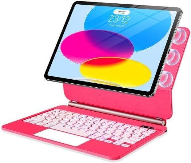 for iPad 11th (A16) & 10th Generation Case with Keyboard Magic-Style Magnetic -Ultra-Slim Protective Case- Backlight -Multi-Touch Trackpad Keyboard Case for iPad 11 inch 2025&10th Gen 10.9 inch