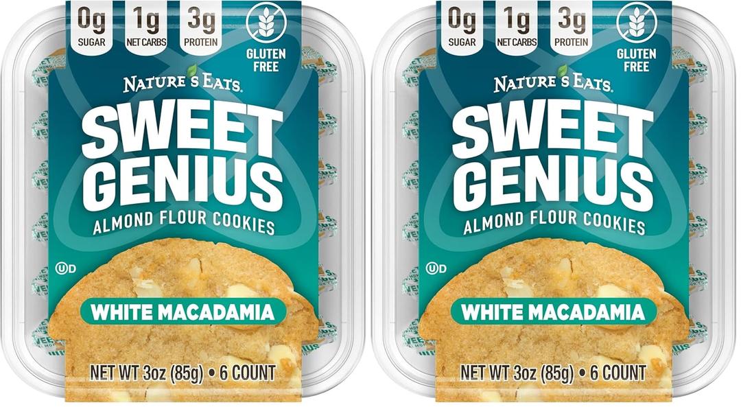 Almond Flour Cookies White Macadamia (Pack of 2)