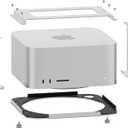 Under Desk Mount for Apple Mac Studio M1 M2 M3 M4, Mac mini (2010-2023) - Dust-Free, Clutter-Free, Scratch-Free, Aluminum, Quick Removal & Easy Installation