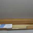 BlastHome Non-Adjustable Luxury Curtain Rods for Windows, 1 Rod Set, 10 foot Fixed Length (Three Rods Connect for a Seamless Look), Brushed Gold