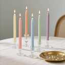 6Pcs Pastel Taper Candles,10 Inch Pastel Candle Sticks, Dripless Unscented Colored Candlesticks,Colorful Candle Set for Birthday,Wedding,Garden Party Decor,Home Dining Table,Elegant French