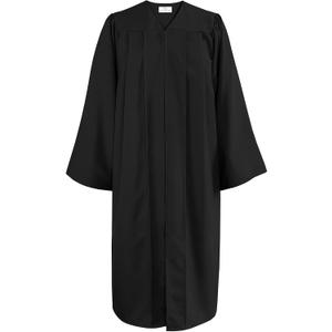 Happy Secret Matte Choir Robe for Church Adults, Graduation Gown, Baptismal and Judge Robe for Ceremony Use, (5'6"-5'8") 51"