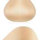 Hercicy 1 Pair Cotton Breast Forms Light Sponge Boobs Mastectomy Breast Cancer Support Bra for Women D/E Cup