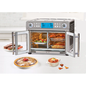 Emeril Lagasse Dual Zone 360 Air Fryer Oven Combo, French Door, 25 QT Extra Large, Multiple ways to Cook Foods, Up to 60% Faster from Frozen to Finish