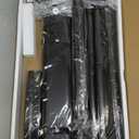 Universal Swivel TV Stand/Base Table Top TV Stand 32 to 65 inch TVs 80 Degree Swivel, 4 Level Height Adjustable, Heavy Duty Tempered Glass Base, Holds up to 88lbs Screens, HT04B-002