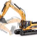 1/40 Scale Metal Excavator Toy, Diecast Construction Equipment Digger Trucks Toys for Boys Kids