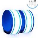 Fokia Kunbio Light Up LED Armband for Running Walking at Night,Reflective Arm Bands for Runners,Rechargeable Jogging Lights,High Visibility Night Running Safety Gear Adjustable Running Women Men Kids