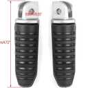 Motorcycle Footpegs, Front & Rear Foot Rest Foot Peg Footrests Black fits for Suzuki DL650 V-Strom 650 GSX1300R 2008-2012