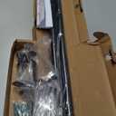 Ivilon Drapery Window Curtain Rod - End Cap Style Design 1 Inch Pole. 72 to 144 Inch Color Black