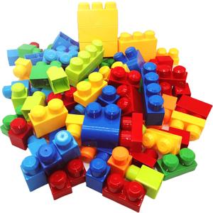 88PCS Big Building Blocks with Blue Building Bag Educational STEM Toys Gift for Kids and Toddlers