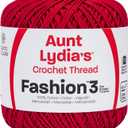 Coats Crochet - 182.0006 Fashion Crochet Thread, 3, Scarlet