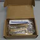 KOOFIZO Solid Square Brushed Gold Kitchen Cabinet Handles Gold Cabinet Pulls, 10 Pack 5 Inch Gold Hardware for Kitchen Cabinets Drawers Dresser Cupboard Bedroom Bathroom