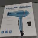 BaBylissPRO Nano Titanium Travel Hair Dryer, 1000 Watt Professional Blow Dryer with Concentrator Nozzle, Foldable Handle, Dual Voltage