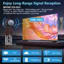TV Antenna Indoor, 2025 Long Range Antenna for Smart TV with Amplifier Signal Booster for Local Channels,Digital inddor Antenna for All Older TV's-Supports 4K 1080p -33ft Long Cables