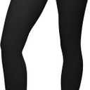 High Waisted Leggings for Women - Tummy Control Yoga Pants for Workout Running Athletic Women's Leggings Plus Size (Black)