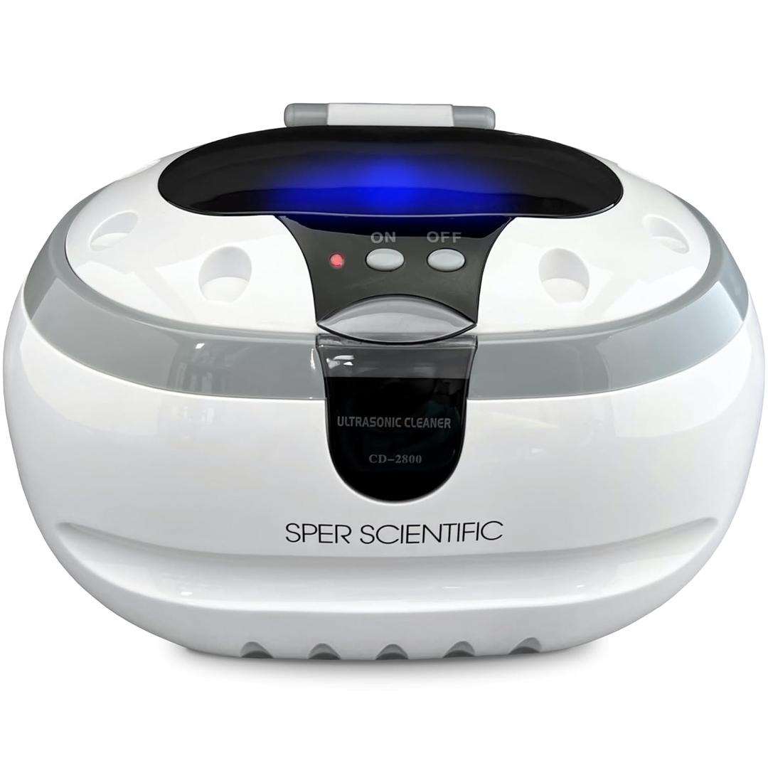 Ultrasonic Cleaner, Stainless Steel Cleaner for Jewelry, Retainer, Sterling Silver, Ultrasonic Jewelry Cleaner, 20oz Capacity - Sper Scientific 100005