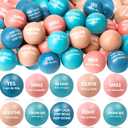 Liliful 48 Pcs Motivational Stress Balls Bulk Inspirational Squeeze Balls for Adults Anxiety Relief Fidget Toys Office Employee Gifts Classroom Rewards 2.2 Inch (Morandi Color)