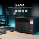 QNAP TS-673A-8G 6 Bay High-Performance NAS
2 x 2.5GbE Ports, Two PCIe Gen3 Slots