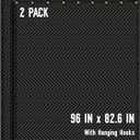 2PCS Large Sound Dampening Blanket,96" x 80" Sound Absorbing Studio Blanket,Noise Cancelling Studio Acoustic Blanket Curtain/Light Blocker/Moving Blanket