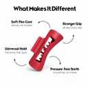 Cloud Clips Soft & Flexible Cozy Claw Clip, Unsnappable Silicone Hair Clip for Women, Large Non-Slip Barrettes for Thin Thick Curly Hair, Cherry