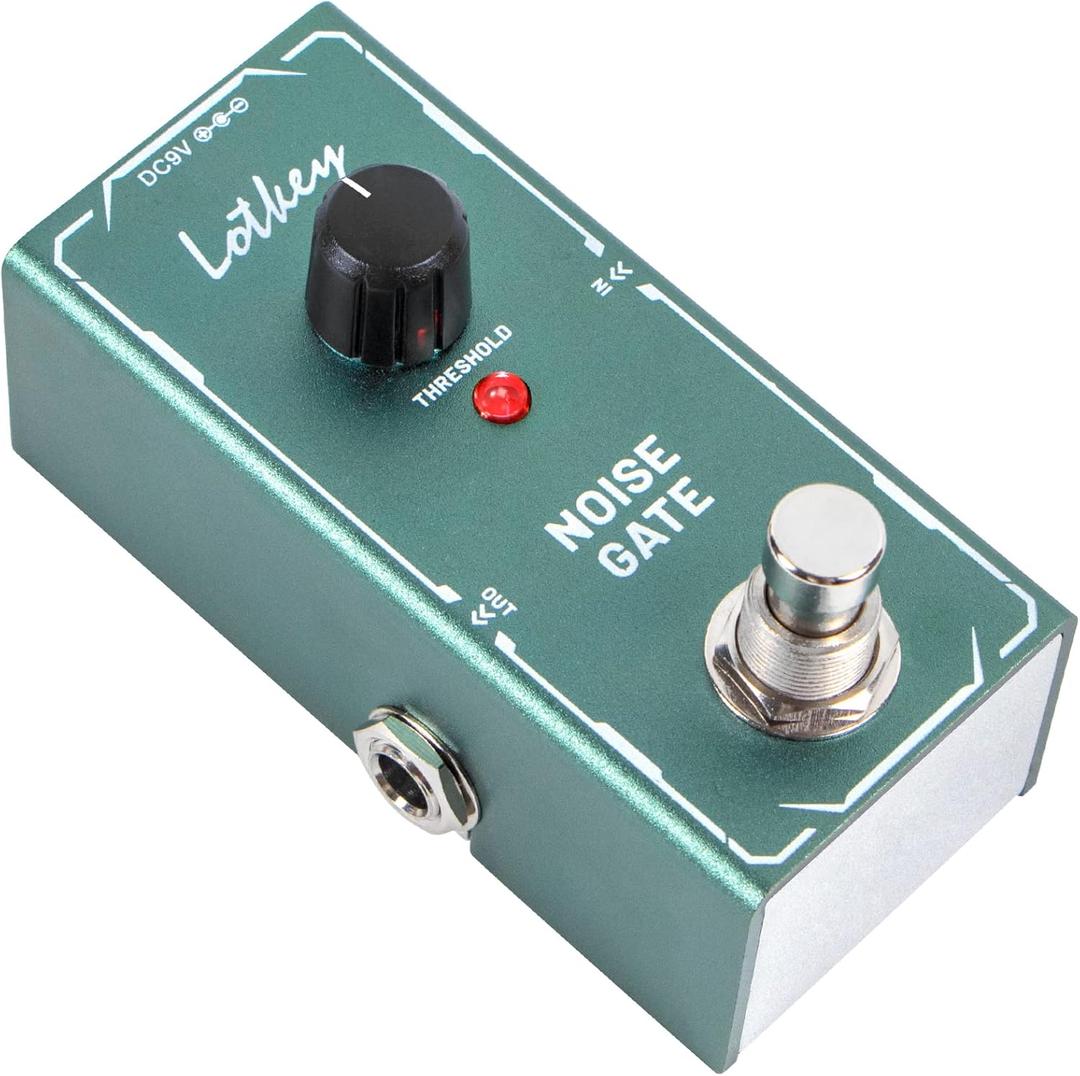 Noise Gate Pedal Electric Guitar Effects Pedal, Lotkey Mini Single Type DC 9V True Bypass