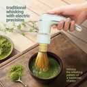 Matcha Mate Electric Powered Bamboo Whisk - Traditional Whisking with Electronic Precision - Rechargeable Portable Tea Frother, Stirrer, Mixer, Making Machine Set Accessories Kit - Gift (Gift Set)