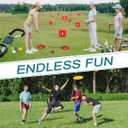 Golf Yard Bucket Games, 6 Holes Golf Practice Game with Flag, Indoor Outdoor Golf Chipping Game for Park, Beach, Backyard, Lawn