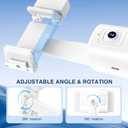 Auto Face Tracking Tripod 360 Rotating Cell Phone Photo and Video Kits Stand, No App, Camera Stand with Remote and Gesture Control, Rechargeable Smart Shooting Stand for Live Recording TiktokWhite