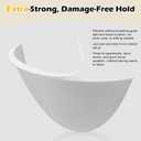4-Pack Stick-On Half Shades for Recessed Ceiling Lights Glare Blocker & Light Diffuser Covers, Easy Installation, White