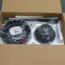 Amico Ceiling Fans with Lights, 42 inch Low Profile Ceiling fan with Light and Remote Control, Flush Mount, Reversible, 3CCT, Dimmable, Noiseless, Black Ceiling Fan for Bedroom, Indoor/Outdoor Use