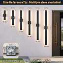 2 Pack LED Outdoor Wall Sconce Dimmable, 3000K 4500K 6000K, 31.5" Modern Black Long Linear Exterior Lighting Fixtures, IP65 Waterproof Outside Lights for Entrance, Hallway, Garage, Porch, 31.5in
