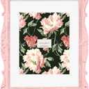 Laura Ashley 11x14 Pink Ornate Textured Hand-Crafted Resin Picture Frame, Wall Mount, Decorative Floral Design Home Dcor, Photo Gallery, Art, More (Pink, 11x14 (Matted 8x10))