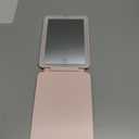 FUNTOUCH Rechargeable Travel Makeup Mirror with 72 Led Lights, Portable Lighted Makeup Mirror, 3 Color Lighting, Dimmable Touch Screen, Type C, Tabletop LED Folding Cosmetic Vanity Mirror (Pink)