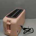 bella 4 Slice Slim Toaster, Fitsanywhere™ Kitchenware, 6 Setting Shade Control with Reheat & Cancel Buttons, Fits Sourdough, 10” Long Slot, Anti Jam & Auto Shutoff, 900 Watt, Blossom