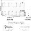 Eersida 2 Pack Acrylic Brochure Pamphlet Holder Wall Mount Clear Brochure Display Holder Plastic Trifold Flyer Rack Literature Storage Rack for Offices Waiting Room (12 Pockets, 25 x 15 Inch)