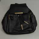 KKXIU Trendy Leather Backpack Purse for Women and Ladies Shoulder Travel Daypacks Bags (A-Black)